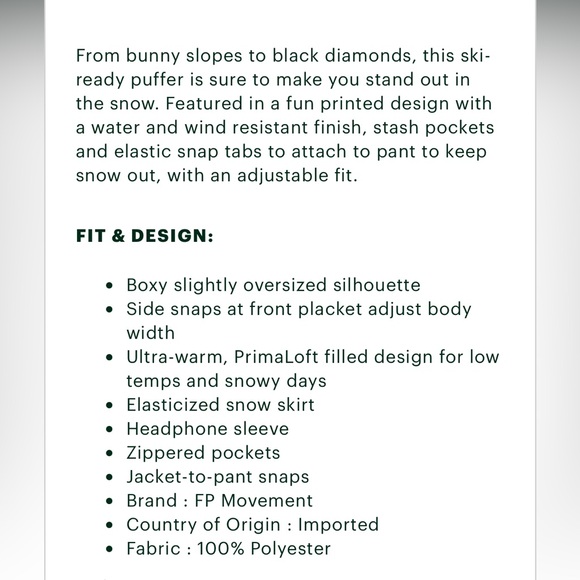 FP Movement by Free People Jacket size: XS - Picture 15 of 15